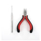 Hair Couture Red Plier Set w Needle