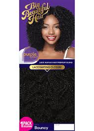 Outre Purple Pack Big Beautiful Hair Kinky Curly Style Human Hair Blend Weaves - BOUNCY