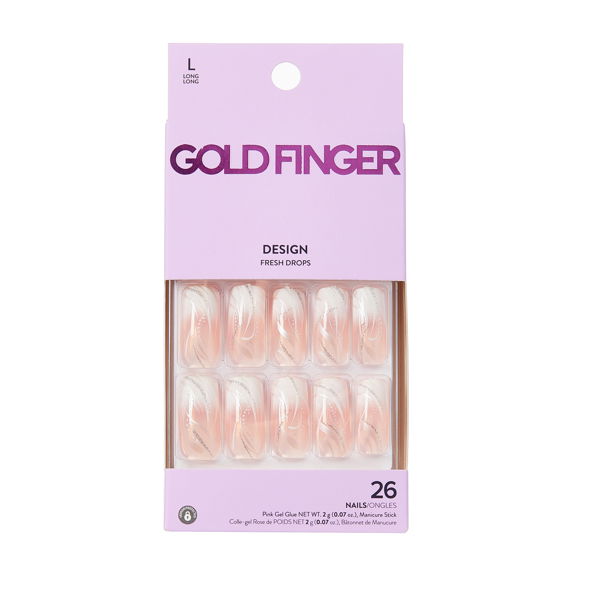 Kiss Goldfinger Desing Nails