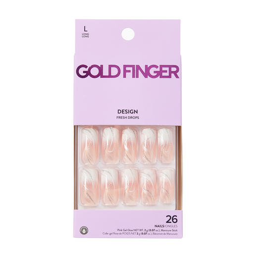 Kiss Goldfinger Desing Nails