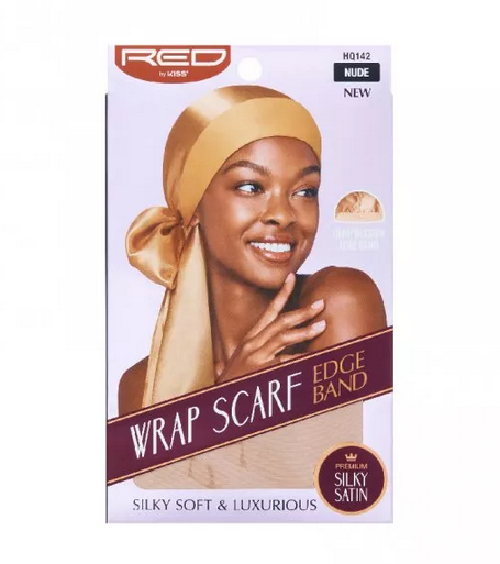 Red by Kiss Wrap Scarf plus Edge Band
