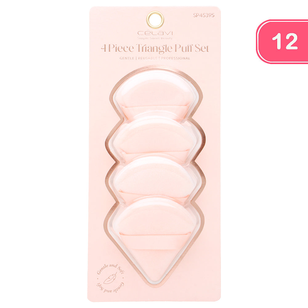 Celavi 4 PC Triangle Puff Set Single