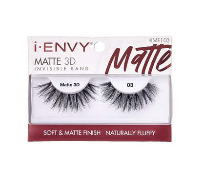 Kiss i-Envy Matte 3D Invisible Band Strip Lashes