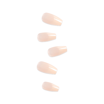 Kiss Salon Acrylic Long Square French Tip Nails 28 ct KSA08