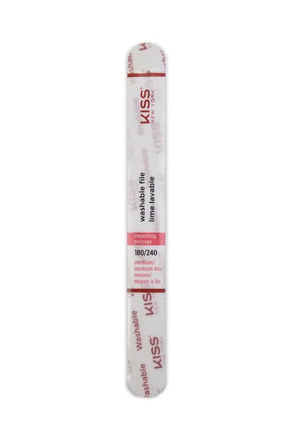 Kiss New York Washable Nail File 180/240 Medium/Medium Fine - F206N