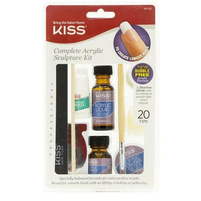 KISS AK100 Complete Acrylic Sculpture Kit, Professional At-Home Acrylic Nail System