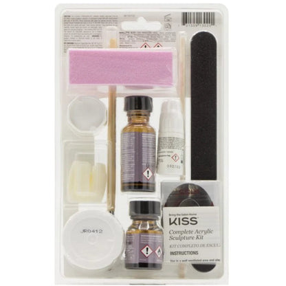 KISS AK100 Complete Acrylic Sculpture Kit, Professional At-Home Acrylic Nail System