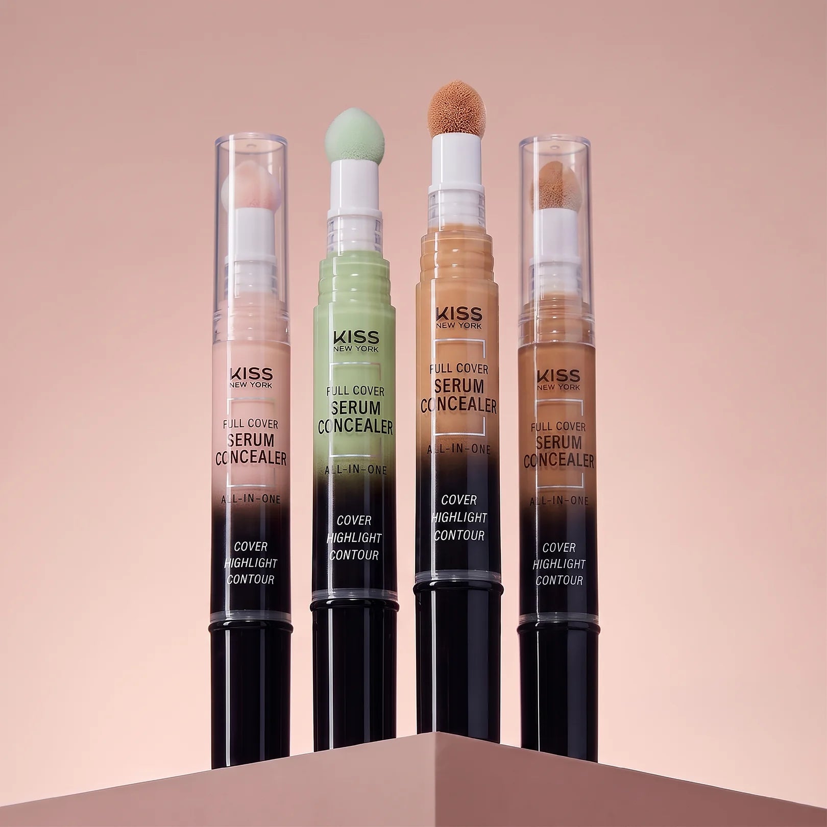 Kiss New York Full Cover Serum Concealer with Sponge Tip