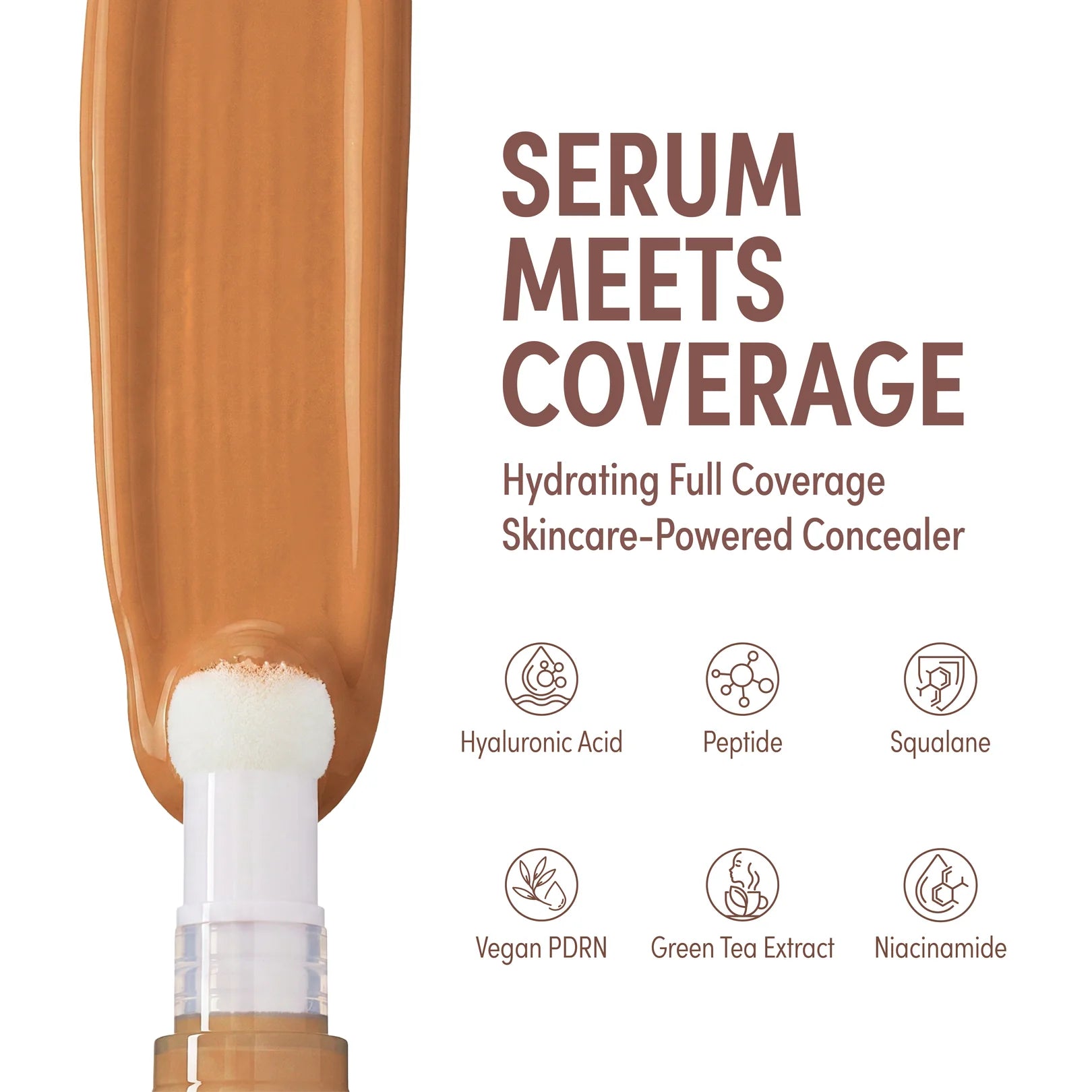Kiss New York Full Cover Serum Concealer with Sponge Tip