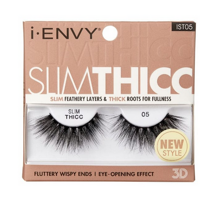 i-Envy Slim Thicc 3D Eyelashes Fluttery Wispy False Lashes Fake Lashes