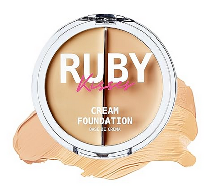 Ruby Kisses 3D Face Creator 2 Color Cream Foundation Concealer -RDF