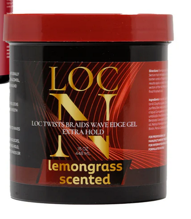 Loc N Twists Braids Wave Edge Gel Lemon Grass 16 oz
