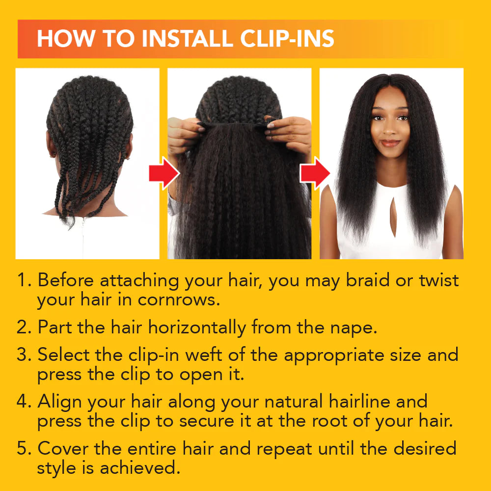 HHCUR-14 LUV 9PC CLIP-IN KINKY CURLY 14"