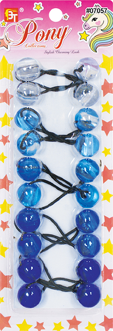 Beauty Town Kids Ponytail Holders With Beads - Assorted Colors