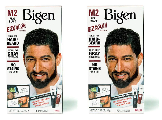 2 Pack Bigen EZ Hair Color M2 Real Black