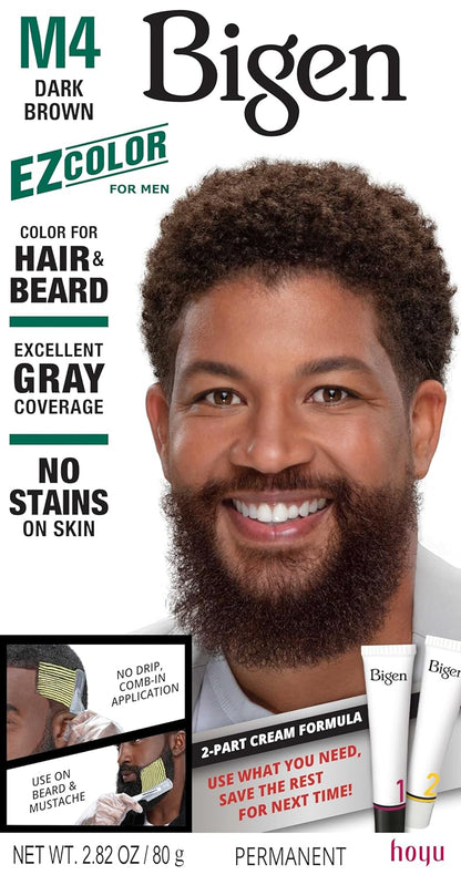 3 Pack Bigen EZ Color For Men M4 Dark Brown