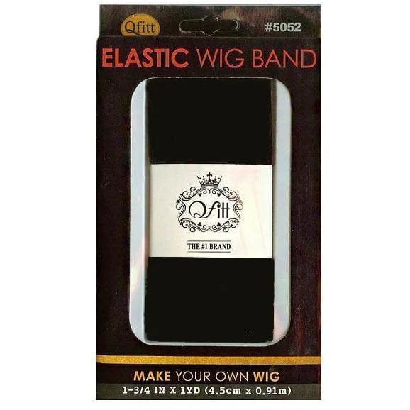 M&M Headgear Elastic Wig Band Black Wide 1 3/4x1y Single #MM5052