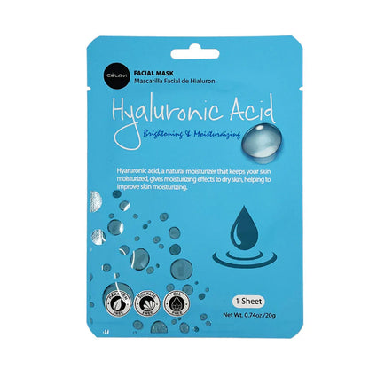 Celavi Beauty and Cosmetics Collagen Hydration Facial Face Sheets Masks, 0.74 oz 12 Count