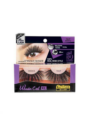 Ebin New York Wonder Cat XL Real Mink Strip Lashes XOC