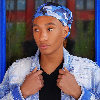 Mr. Durag #3628 Strap Back Dreadlocks Tube Camo Pattern Assorted Colors