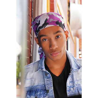 Mr. Durag #3628 Strap Back Dreadlocks Tube Camo Pattern Assorted Colors