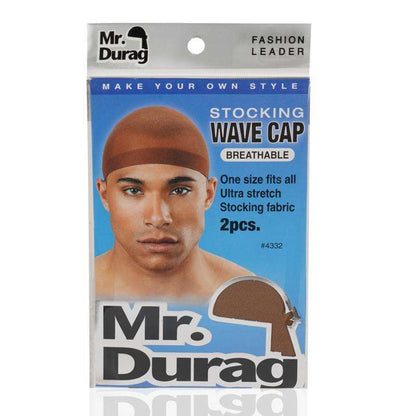 Annie #4332 Mr. Durag Breathable Stocking Wave Cap Assorted Colors 2 pcs