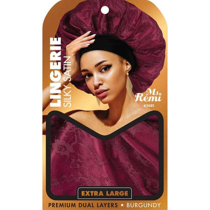 Ms. Remi #3681 Lingerie Silky Satin Bonnet Extra Large