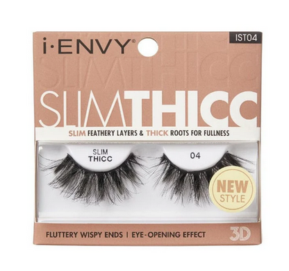 i-Envy Slim Thicc 3D Eyelashes Fluttery Wispy False Lashes Fake Lashes