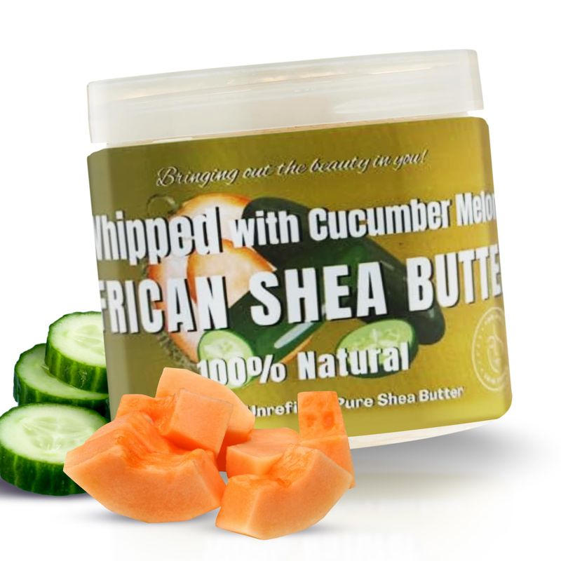 RA Cosmetics 100% Pure Whipped Shea Butter Cucumber Melon 12oz