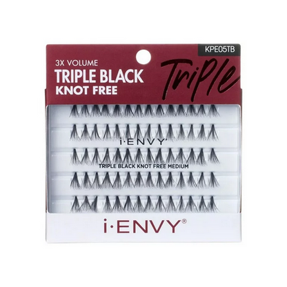 Kiss i-Envy Knot Free 3X Black Volume 70 Individuals Lashes