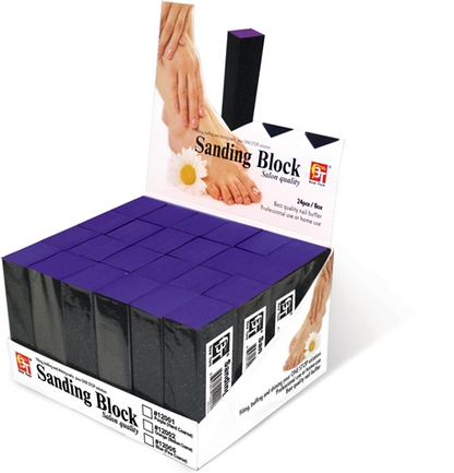 Beauty Town Hard Coarse Sanding Block Purple #12001