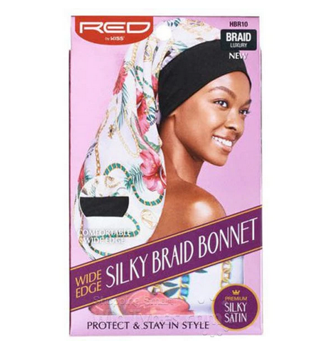 Red by Kiss Wide Edge Silky Braid Bonnet HBR