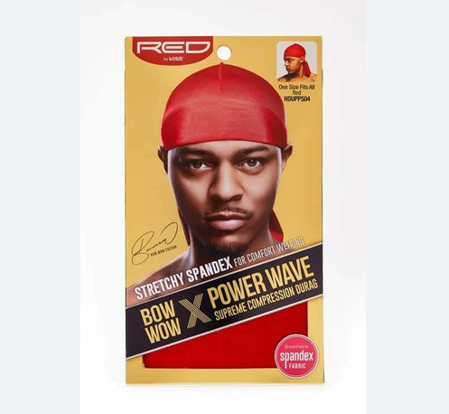 Red HDUPPS Bow Wow X Power Wave Spandex Durag