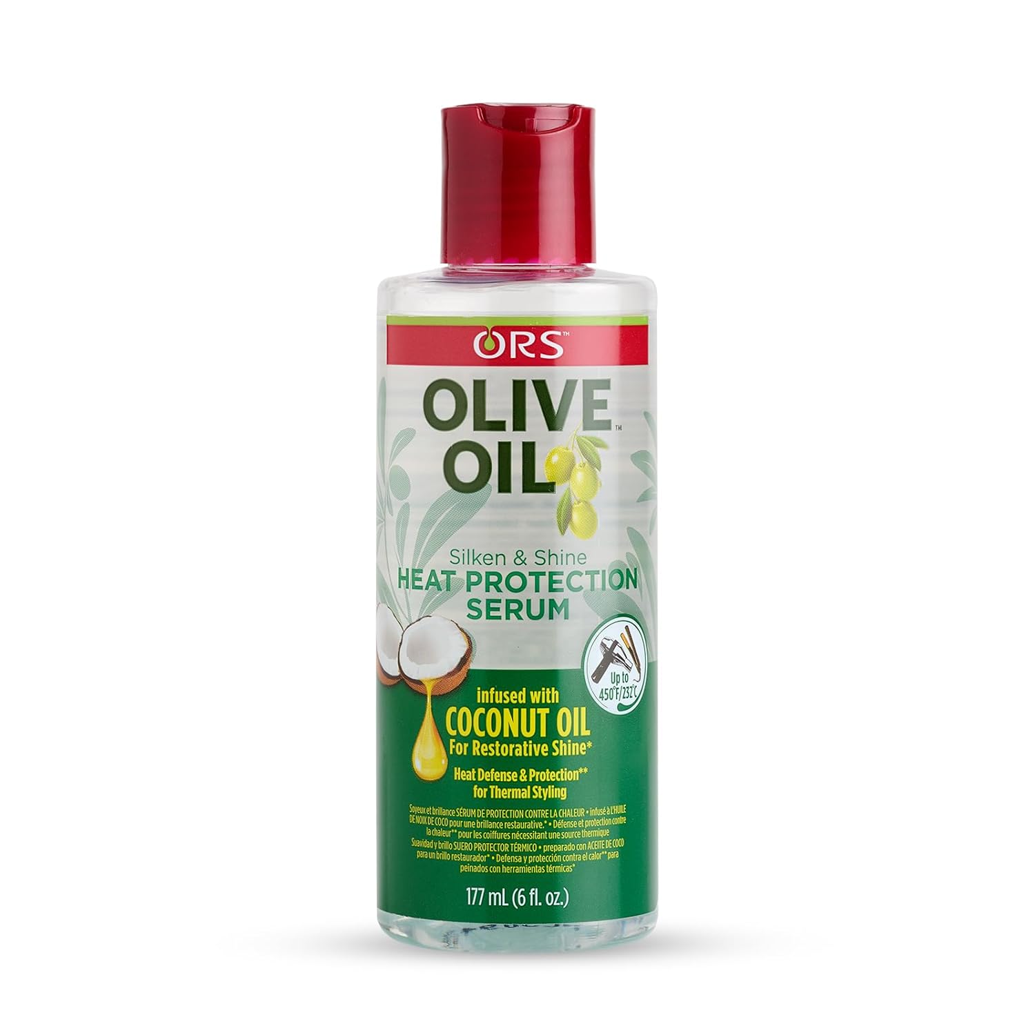 ORS Olive Oil Silken & Shine Heat Protection Serum 6 oz