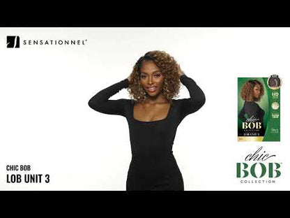 Sensationnel Butta Lace Chic Bob Unit 3 Glueless HD Lace Front Wig - 12 inch Wavy Curly Lob