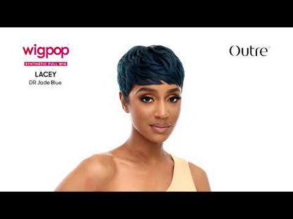 Outre Wigpop Lacey Glueless Synthetic Full Wig - Short Layered Straight Pixie Bob Cut