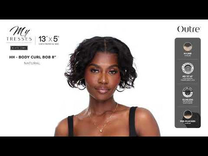 Outre MyTresses Black Label 13x4 HD Lace Front Human Hair Wig - 8 inch Short Deep Curly Bob