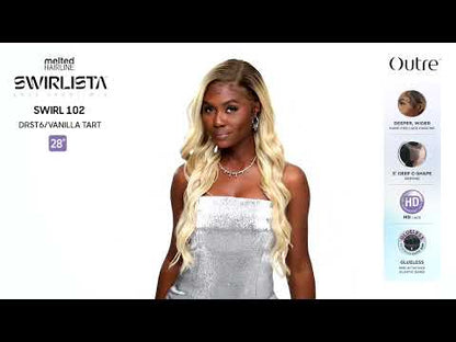 Outre Swirlista Swirl 102 Glueless HD Lace Front Synthetic Wig - Extra Long Mid Back Loose Wave Hair