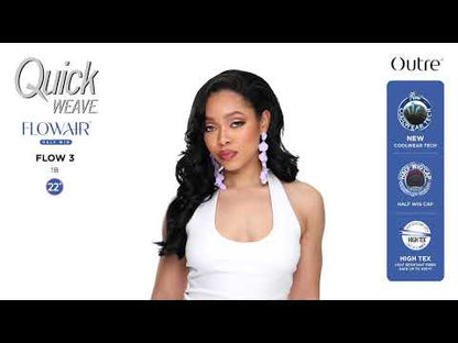 Outre Quick Weave FlowAir Half Wig - Flow 3 22" Wavy CoolWear Tech