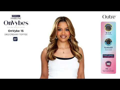 Outre OnVybe 15 Perfect Hairline 13x6 HD Lace Front Wig - 20" Layered Waves Glueless