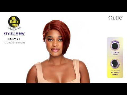 Outre The Daily Wig Style & Dash Daily 27 Glueless Lace Part Synthetic Wig - Short Straight Pixie Cut