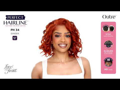Outre Perfect Hairline Fully Hand Tied Lace Wig PH 34 12"
