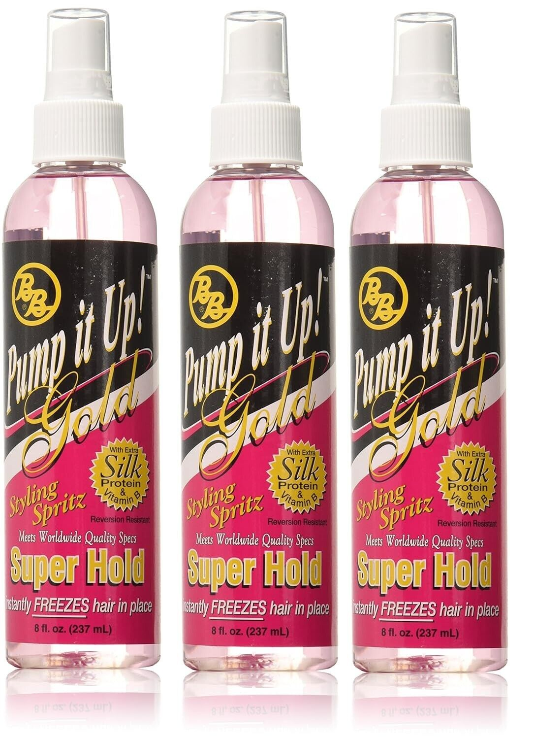 BB PUMP IT UP GOLD 8oz (3 PACK)