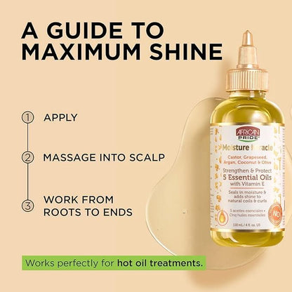 African Pride Moisture Miracle 5 Essential Oils 4oz