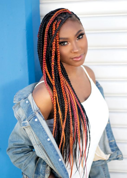 RastAfri Freed'm Silky Braid 48" Pre-Stretched Braiding Hair Extensions