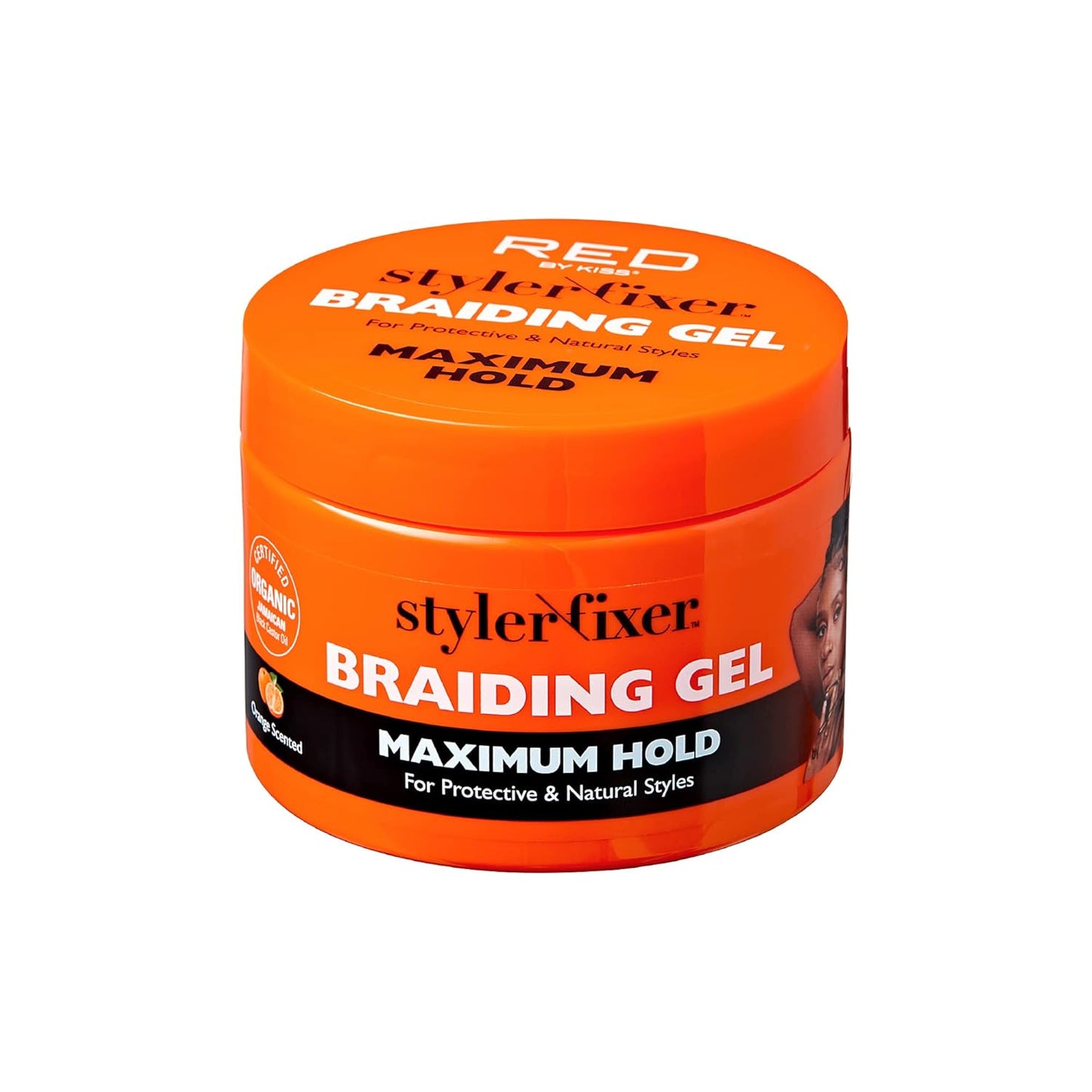 Red Styler Fixer Braiding Gel Maximum Hold 16 oz