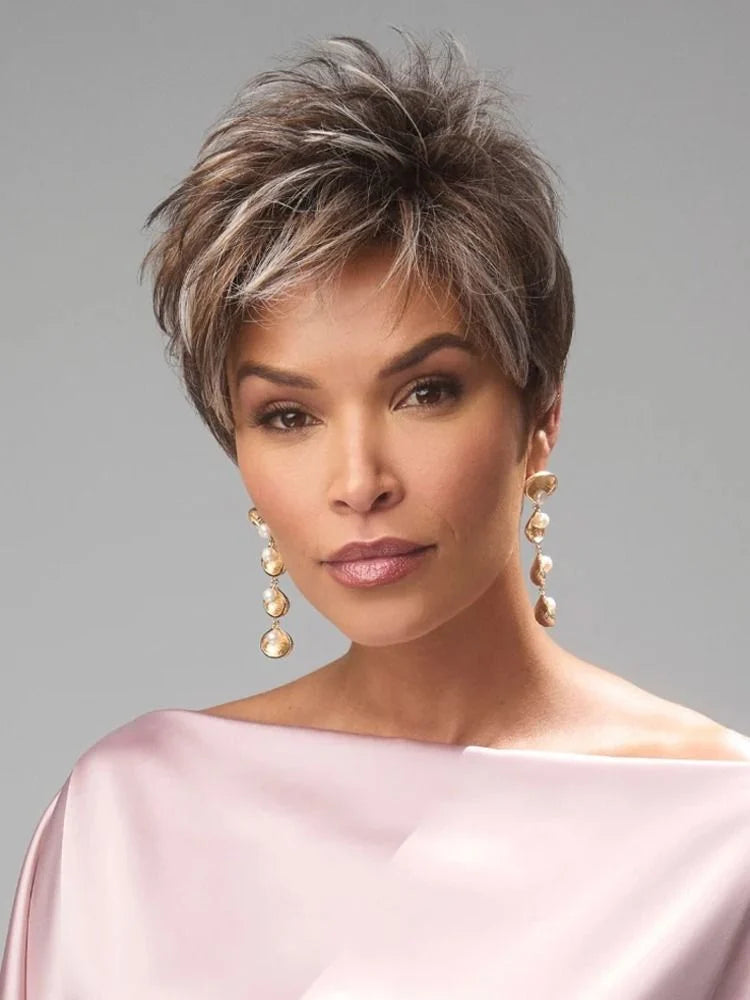 Noriko Rin Heat-Friendly Synthetic Wig - Short Textured Pixie Lace Front (1730)