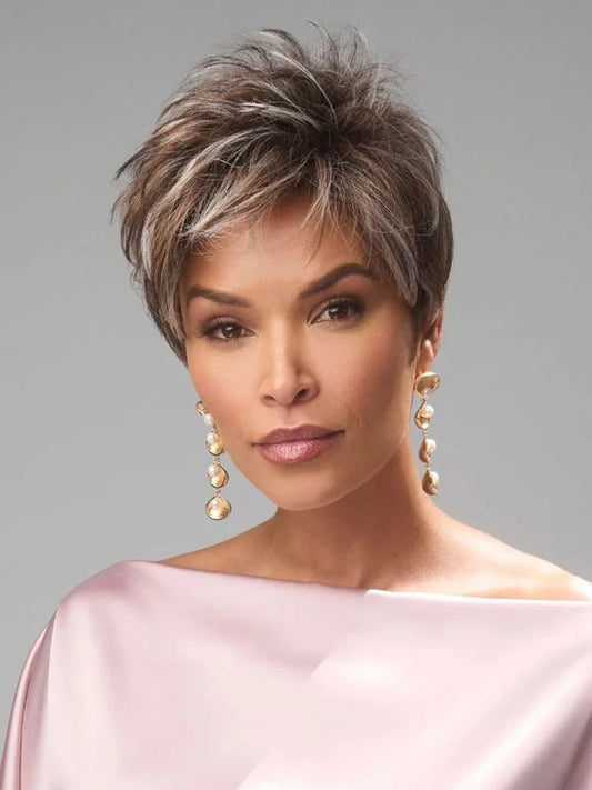 Noriko Rin Heat-Friendly Synthetic Wig - Short Textured Pixie Lace Front (1730)