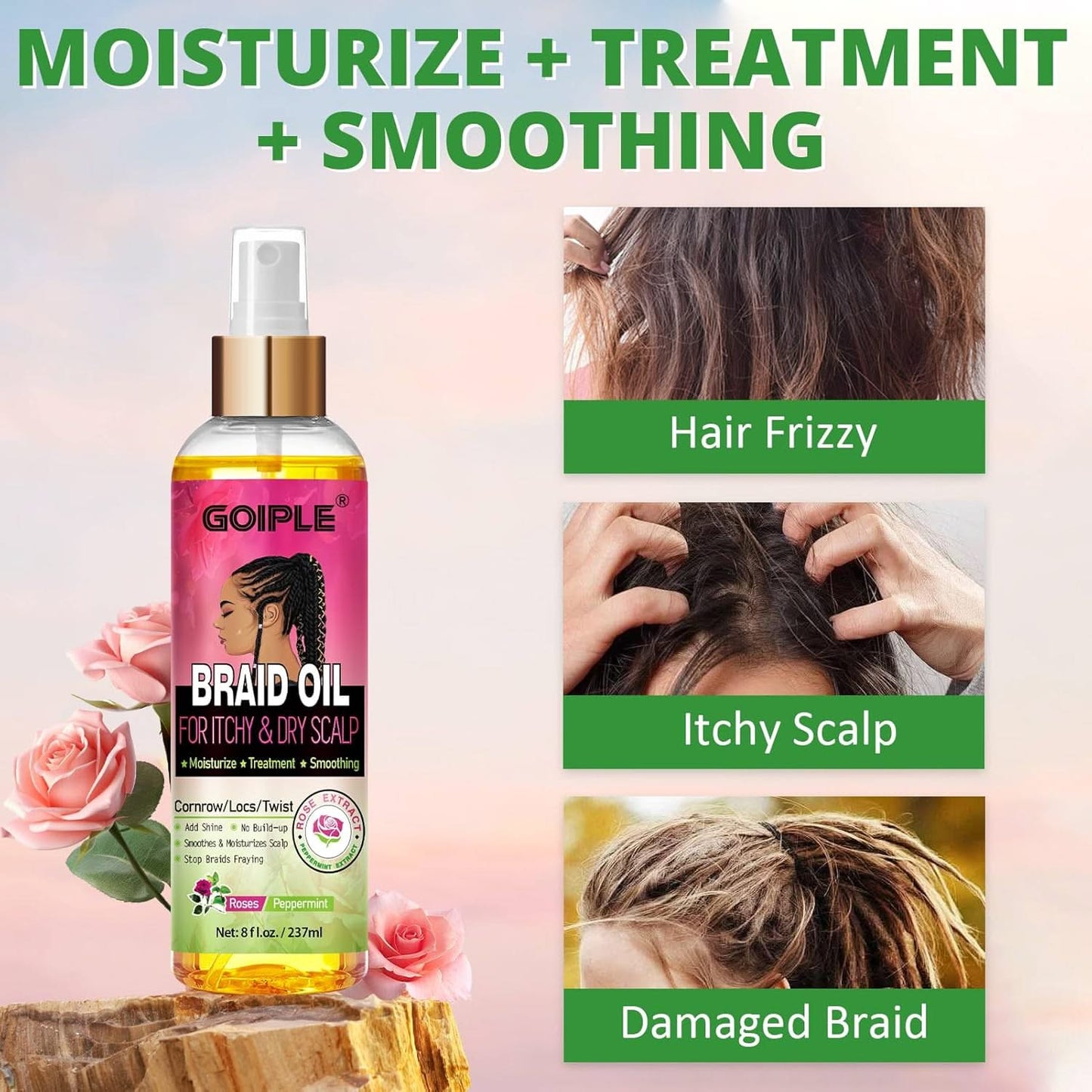 Goiple Braid Oil Spray 8 oz