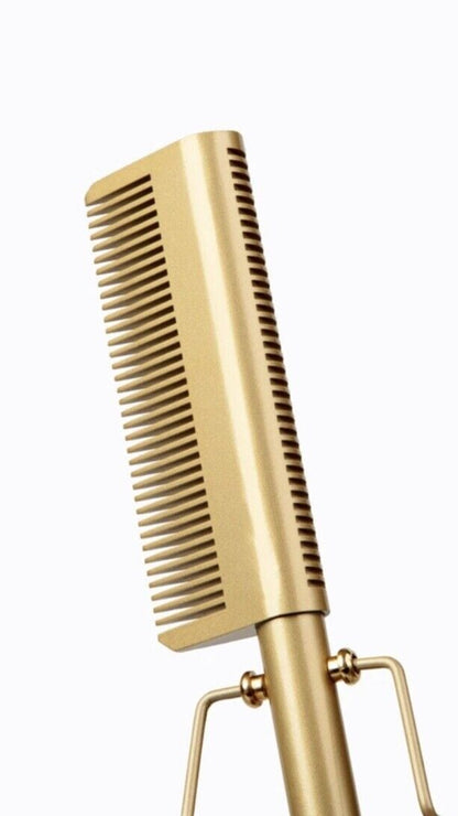 Tyche Gold Double Side Pressing Comb - HZPC03